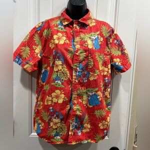 Star Wars The Mandalorian Grogu (Baby Yoda) tropical Hawaiian button-up shirt